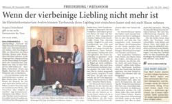 Zeitungsbericht Nordwest Zeitung vom 29.11.2006